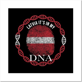 Latvia Its In My DNA - Gift for Latvian From Latvia Posters and Art